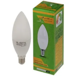 لامپ LED مدل شمعی 6وات پارس شعاع توس پایه E14